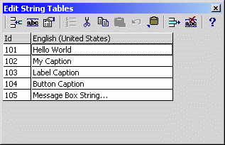 Screen Shot - Edit Dialog (String Tables)